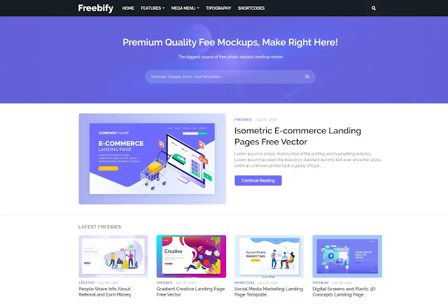 freebify premium blogger theme download