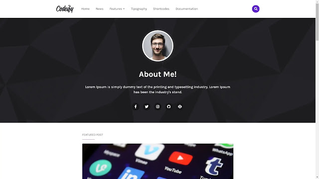 Codeify blogger template download