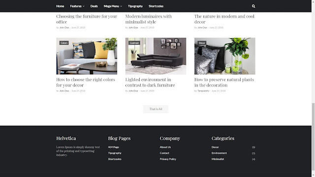 Helvetica premium blogger template