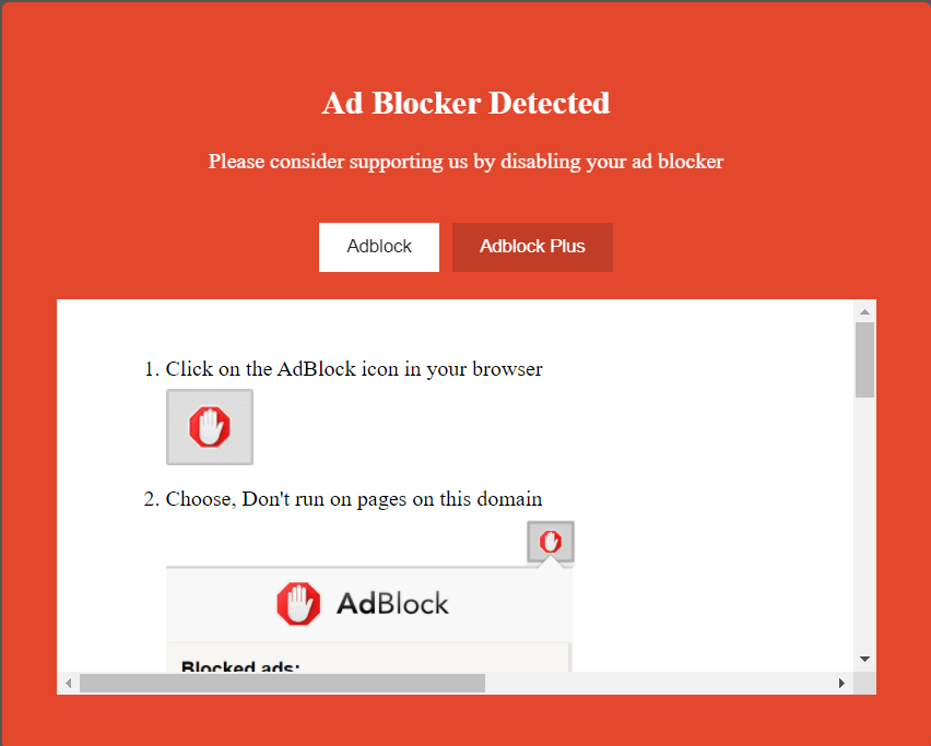 anti adblock script on blogger