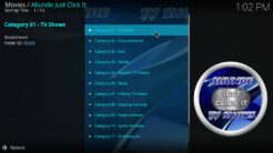 Aliunde Just Click It Kodi Addon Just Click It 1 Section