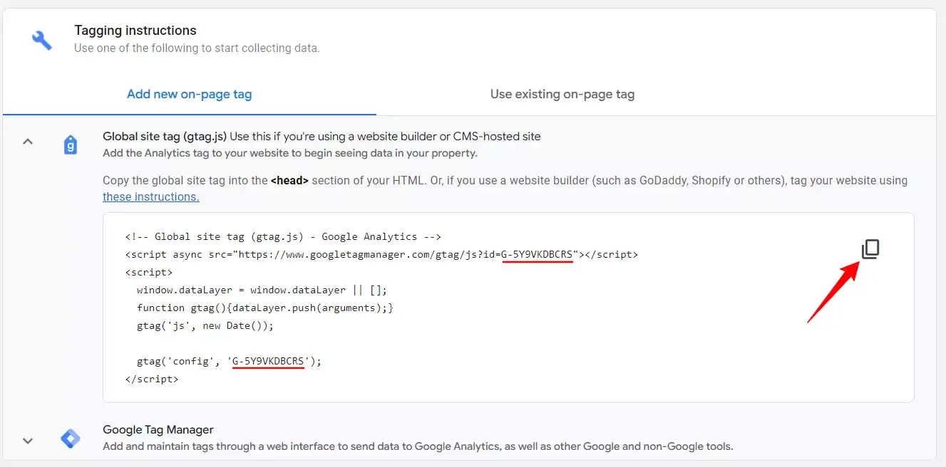 Google analytics code