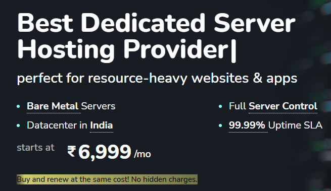 best dedicated hosting provider