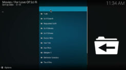 For The Love Of SciFi Kodi Addon Main Menu
