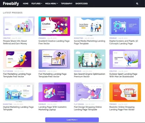 Download freebify premium blogger templates for free