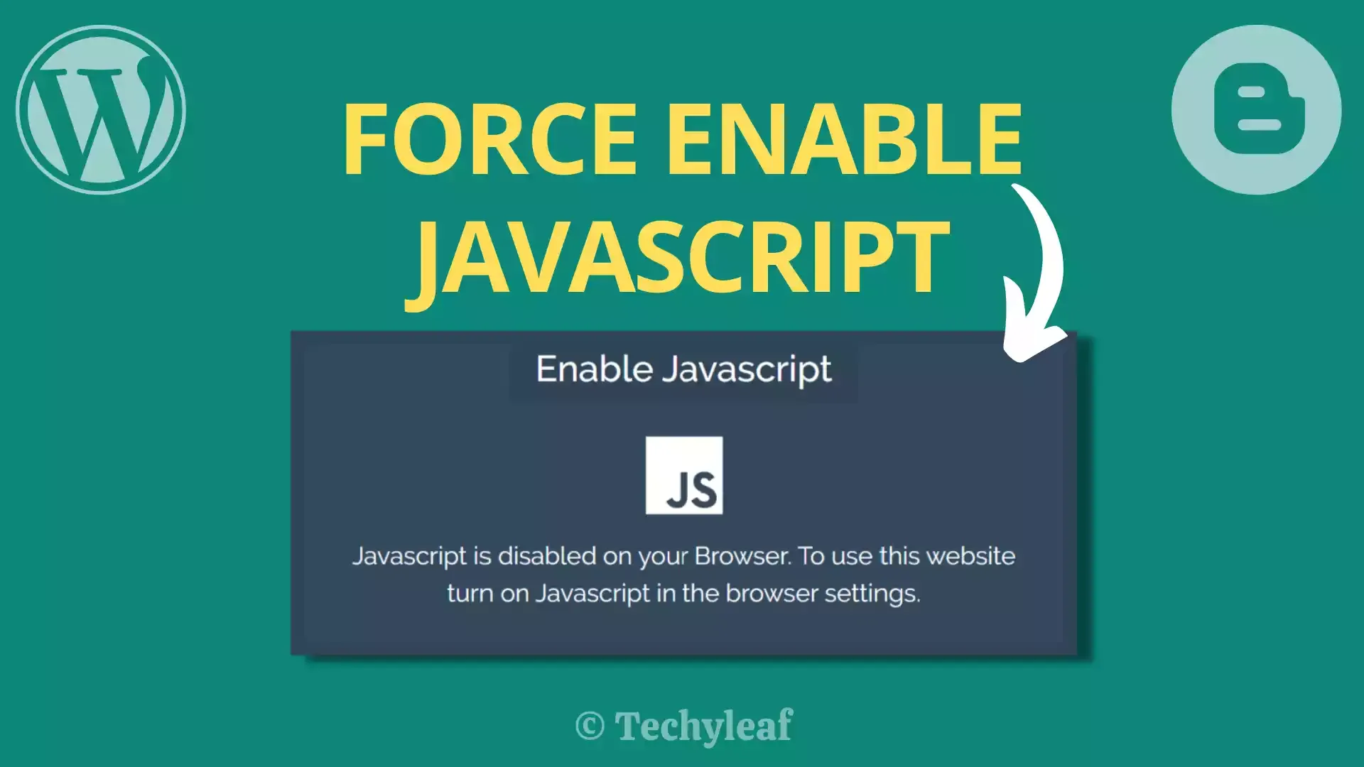 How to force user to enable JavaScript in browser