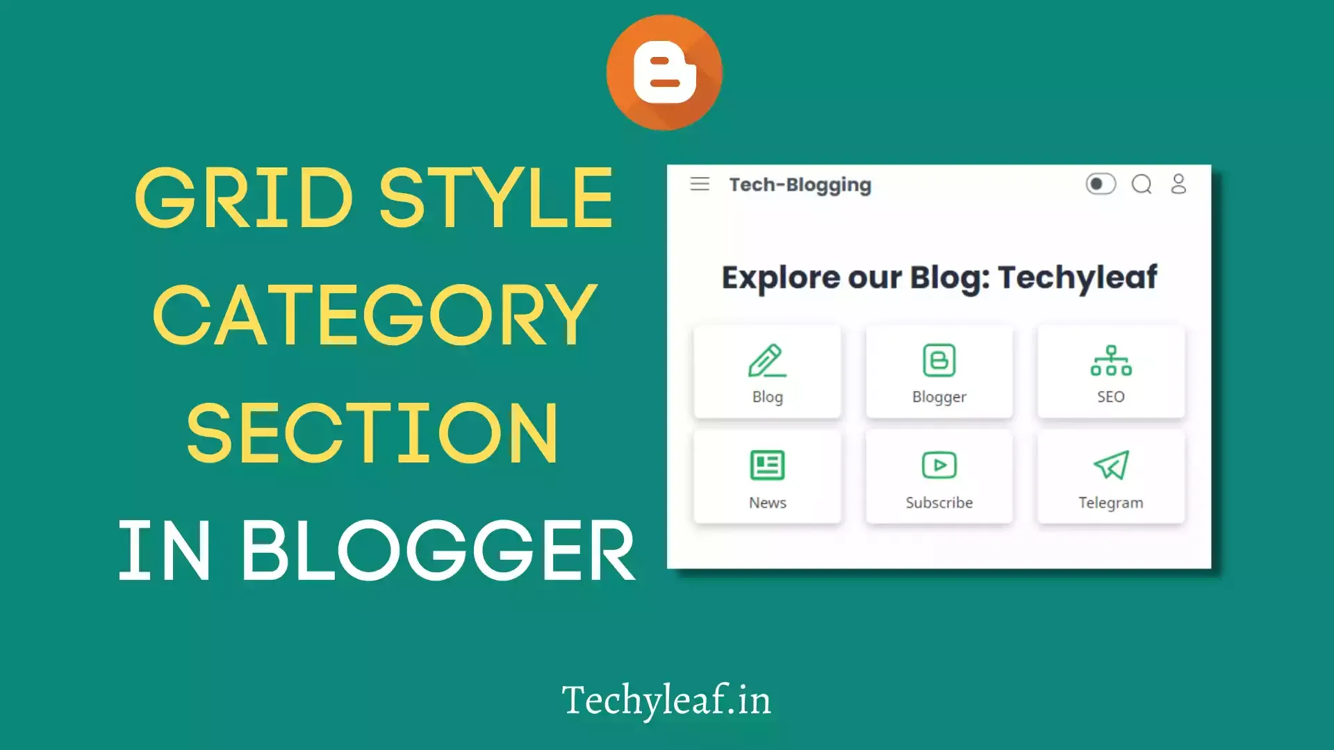 How to Add a Grid Style category section  in Blogger