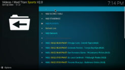 Mad Titan Sports Kodi Addon MLB Section
