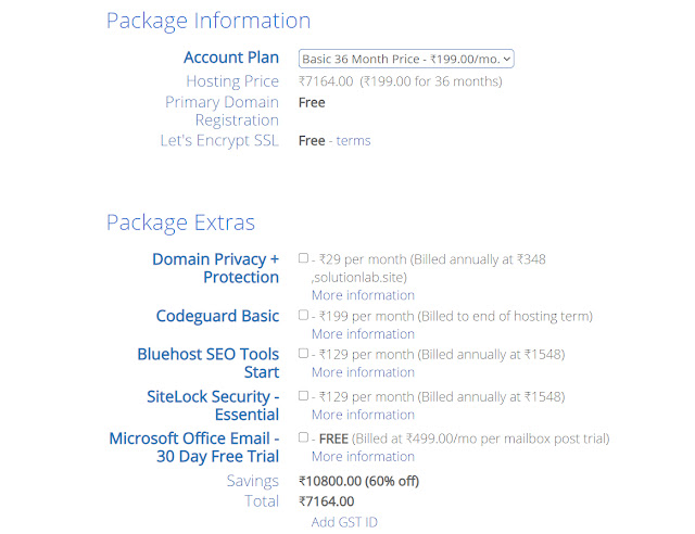 Package information