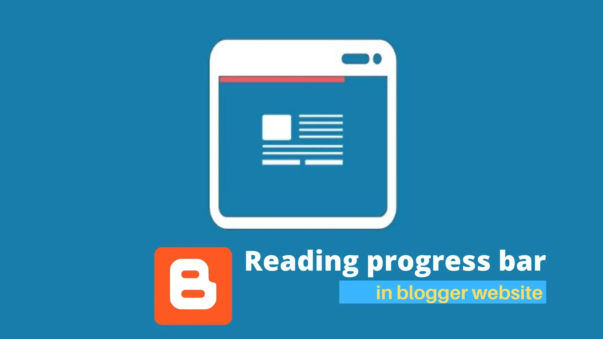 How to add reading progress bar in blogger website