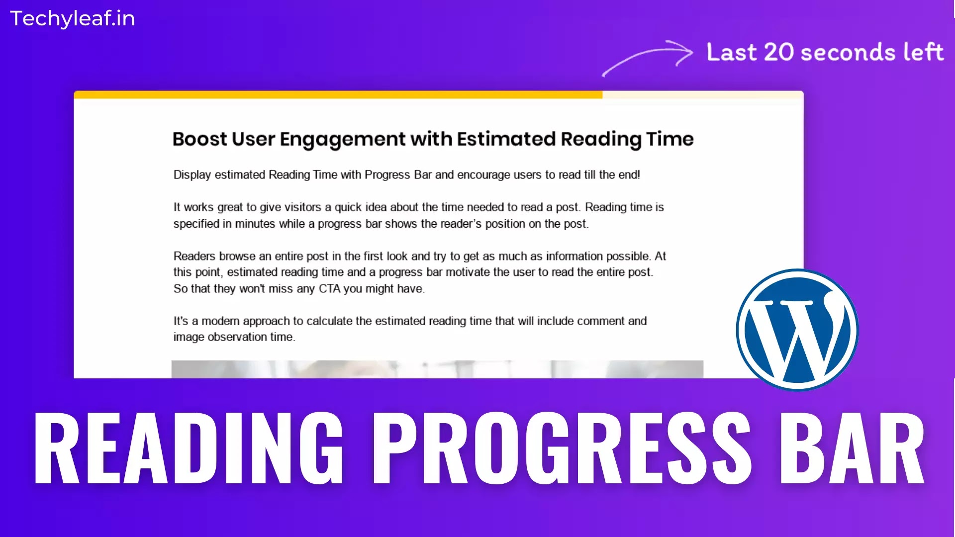 Reading Progress Bar In WordPress