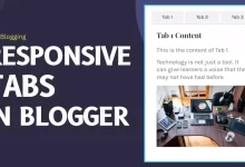 Responsive Tabs in Blogger