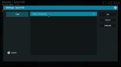 Sport HD Kodi Addon Settings