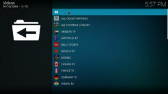 TVOne112 Kodi Addon Main Menu