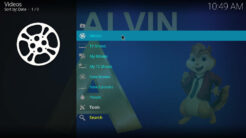 Alvin Kodi Addon Main Menu