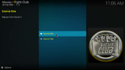 Fight Club Kodi Addon Main Menu