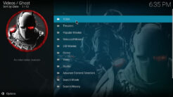 Ghost Kodi Addon Movies Section