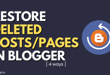 Restore Deleted Posts and Pages in Blogger