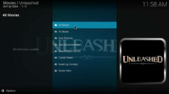 Unleashed Kodi Addon One Clicks Section