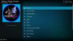 Magic Dragon Kodi Addon Movie World Section