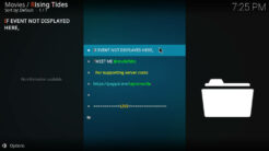Rising Tides Kodi Addon Live PPV Events Section
