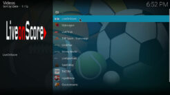 Sportowa TV Kodi Addon Main Menu