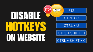 Disable Hotkeys on Website