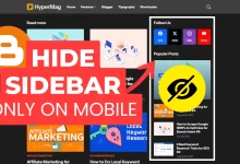 Hide Sidebar only on Mobile Devices